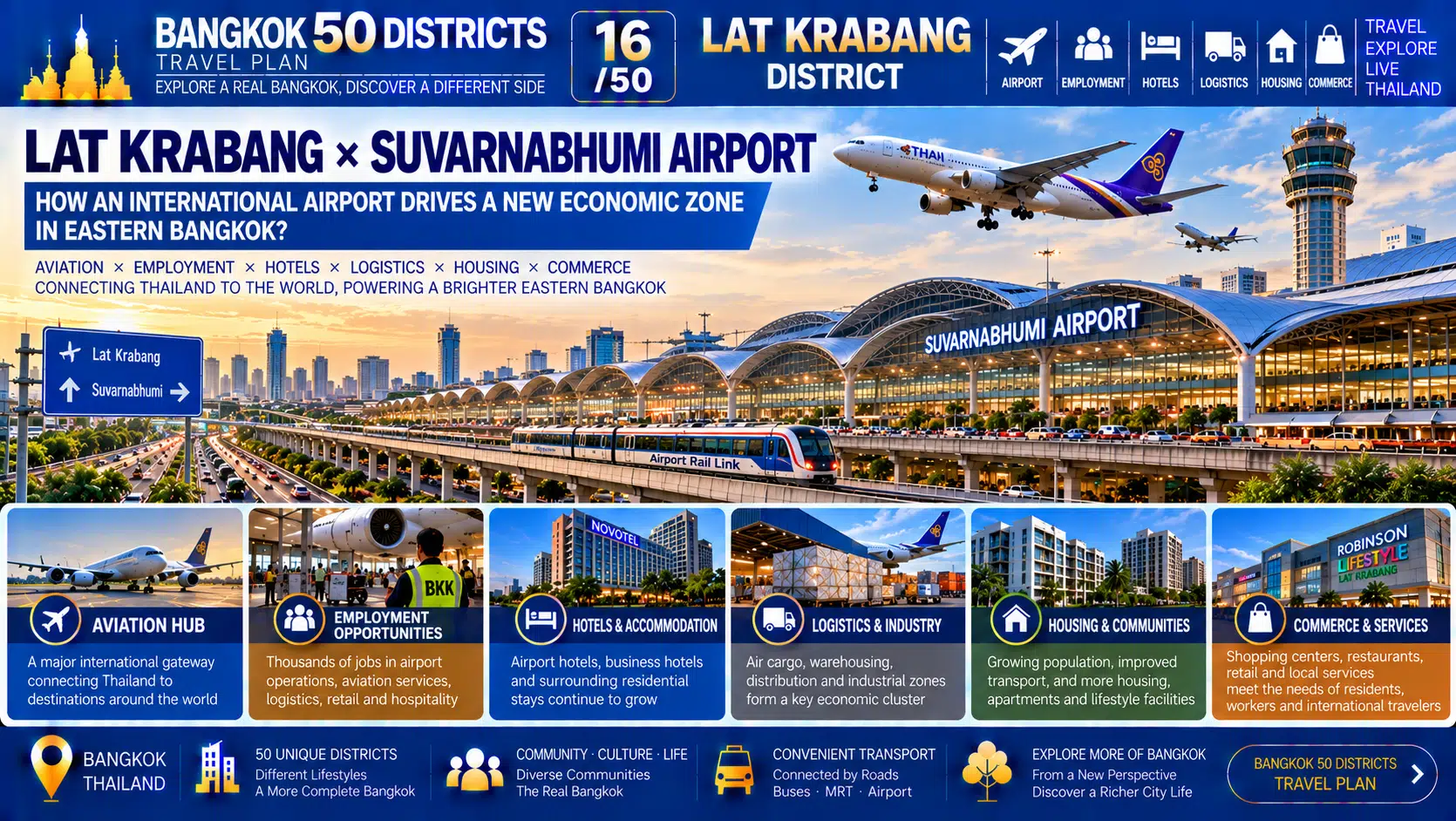 Lat Krabang: From Rice Fields and Canals to Suvarnabhumi Airport — How Has an International Airport Reshaped Eastern Bangkok? — 03