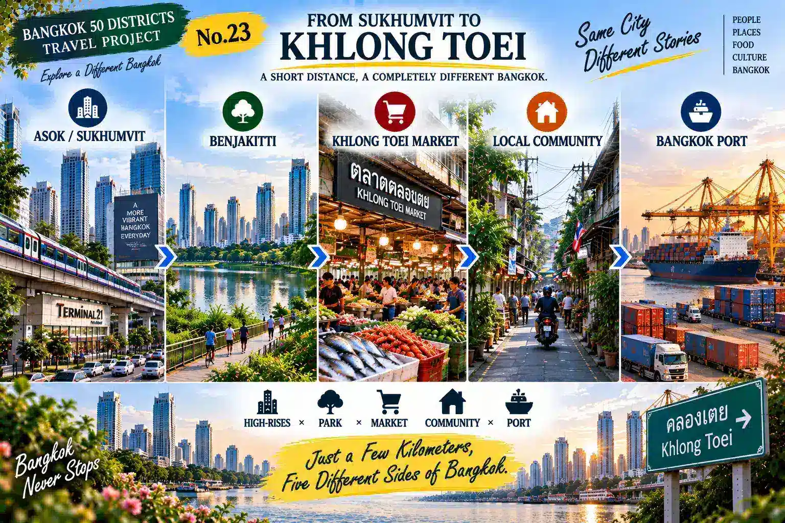 Khlong Toei: From Khlong Toei Market to Bangkok Port: Another Urban System Hidden Beside the Skyscrapers — 01
