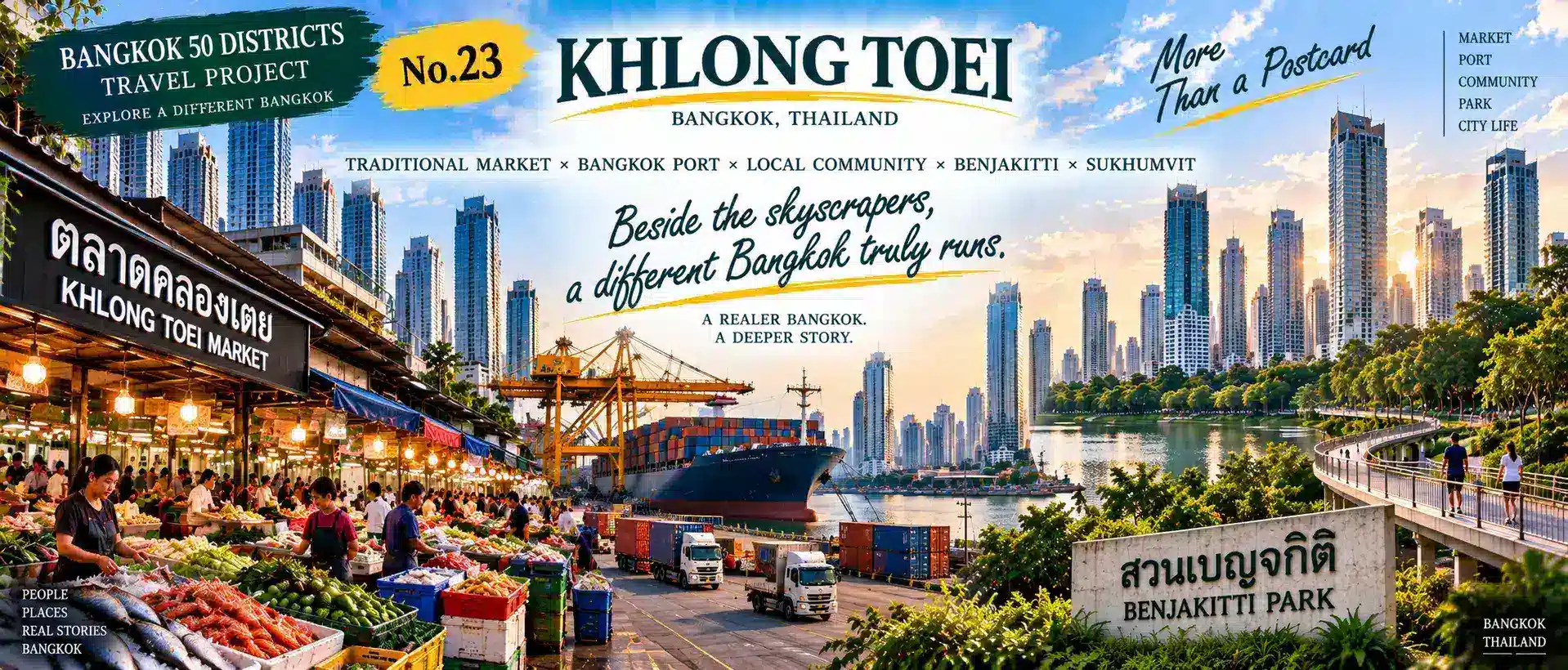 Khlong Toei: From Khlong Toei Market to Bangkok Port: Another Urban System Hidden Beside the Skyscrapers