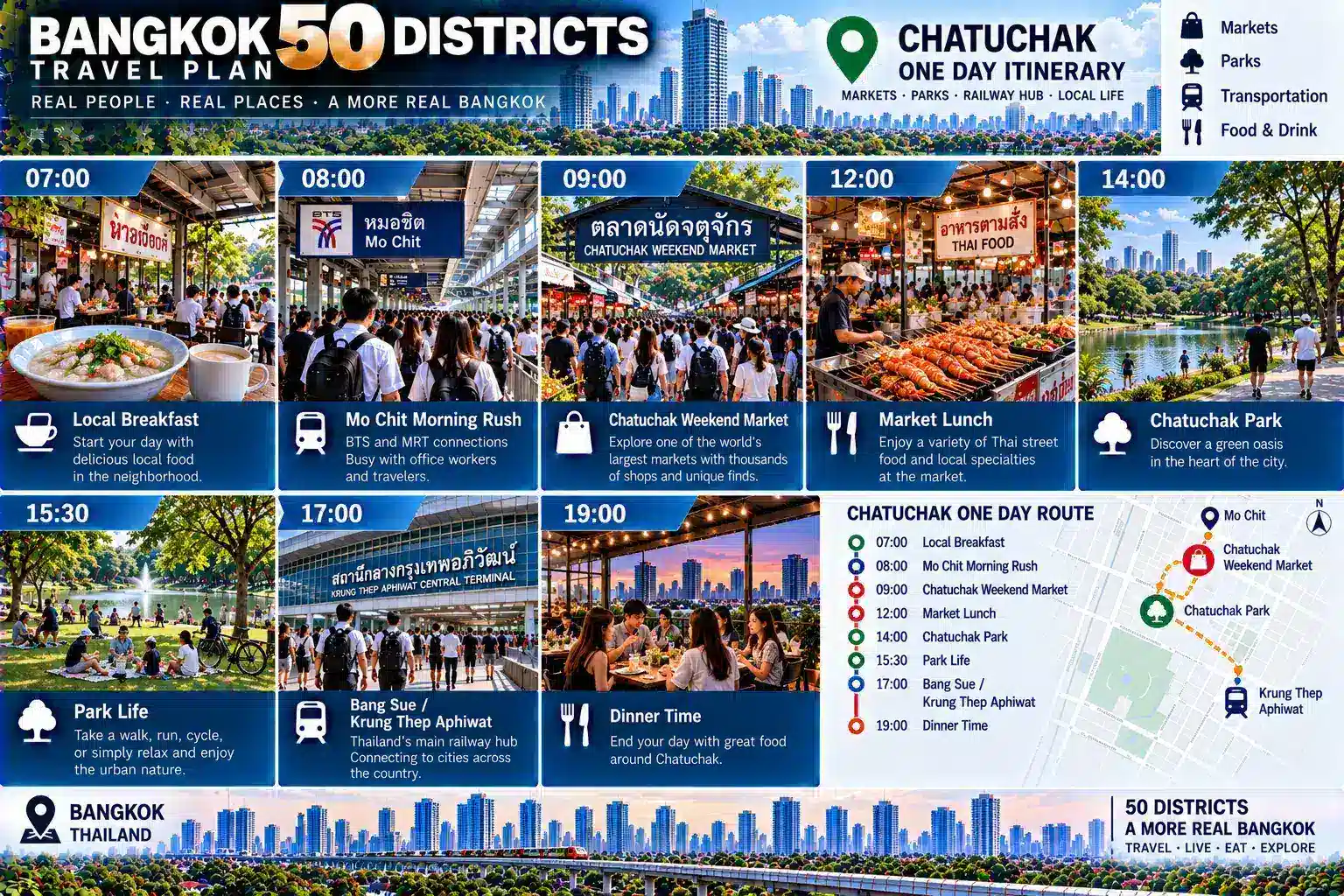 Chatuchak: From the Weekend Market to a Mega Railway Terminal and Urban Parks — When Global Visitors, BTS, MRT, Railways, Parks, Offices and Residential Communities All Converge, How Did Northern Bangkok Become a “Super Hub” Connecting the City with the Entire Country? — 09