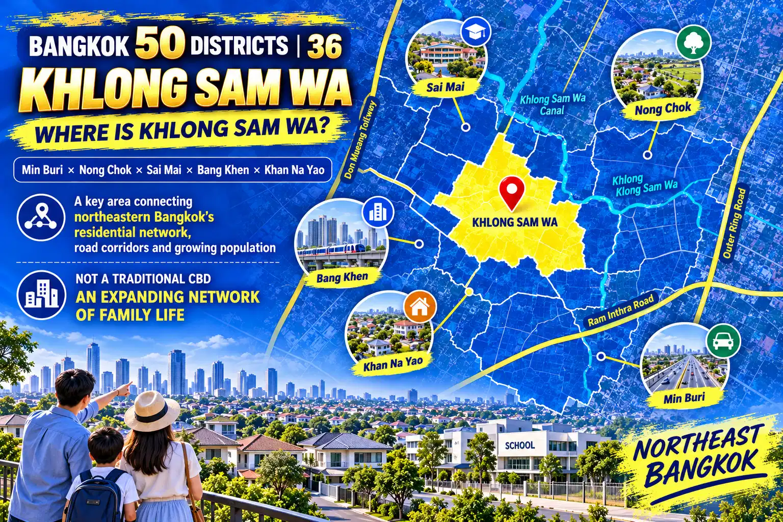 Khlong Sam Wa: Canals × Low-Rise Communities × Family Life × Eastern Bangkok’s Continued Expansion — 02