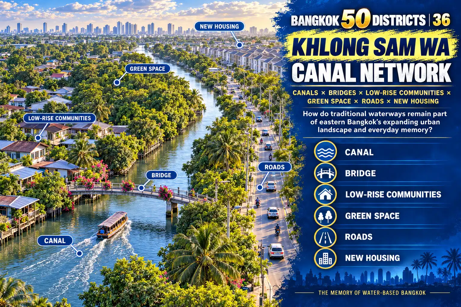 Khlong Sam Wa: Canals × Low-Rise Communities × Family Life × Eastern Bangkok’s Continued Expansion — 03