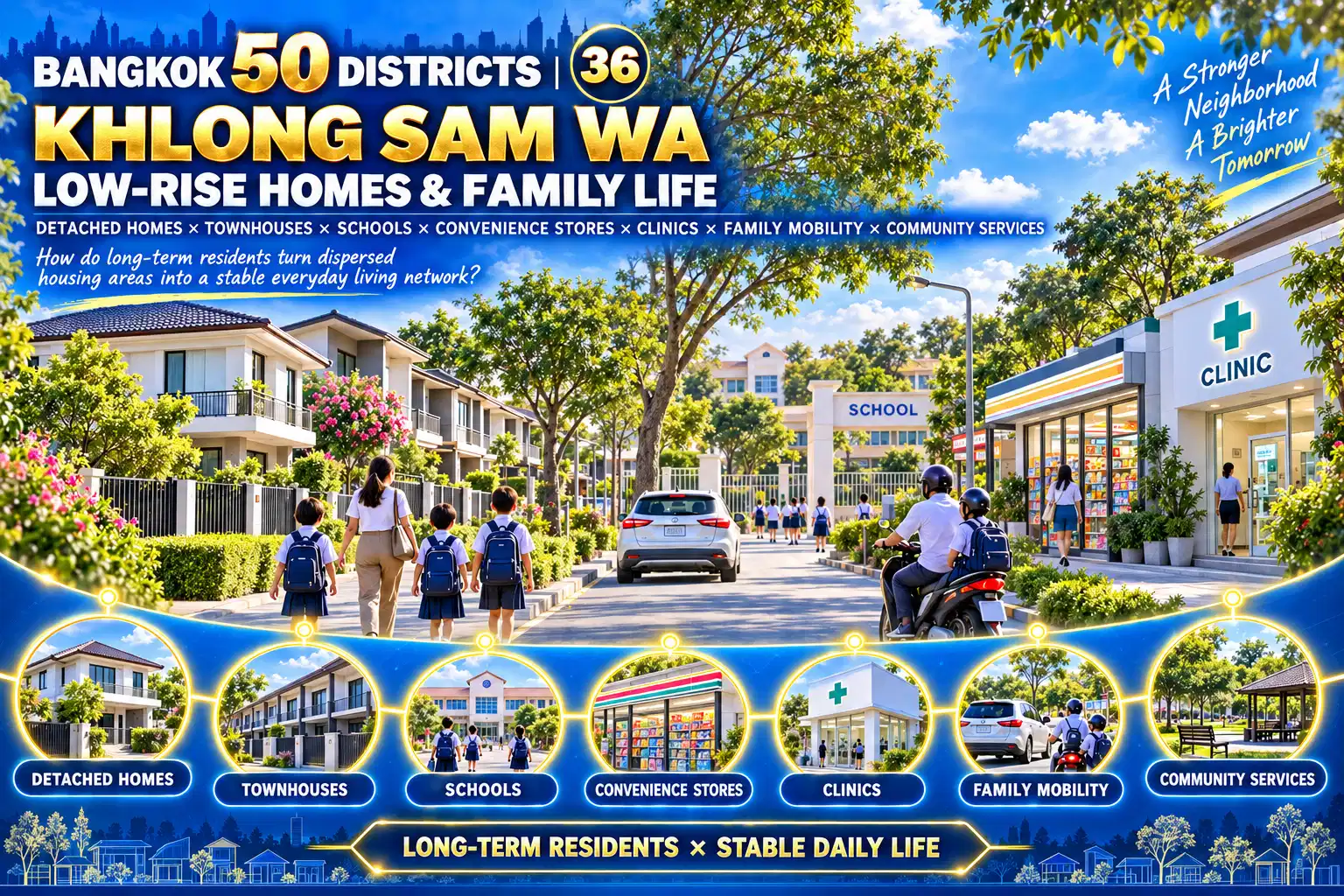 Khlong Sam Wa: Canals × Low-Rise Communities × Family Life × Eastern Bangkok’s Continued Expansion — 04