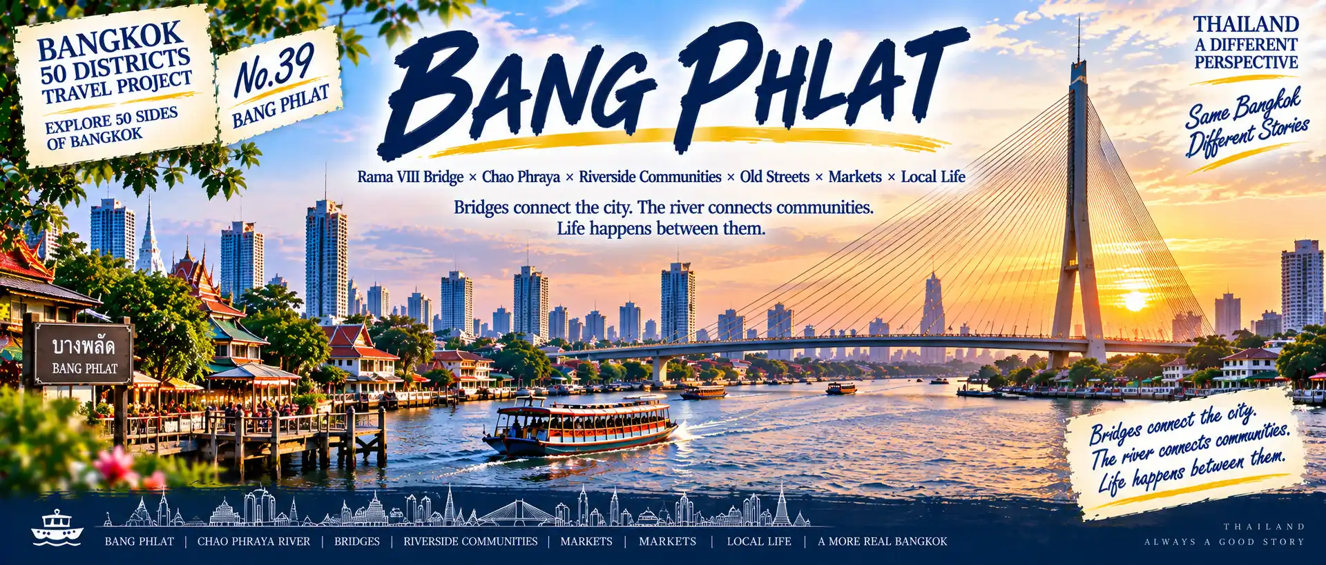 Bang Phlat: See Bangkok from the Bridge, Discover Life Below: Exploring the Riverside Communities of the Chao Phraya’s West Bank