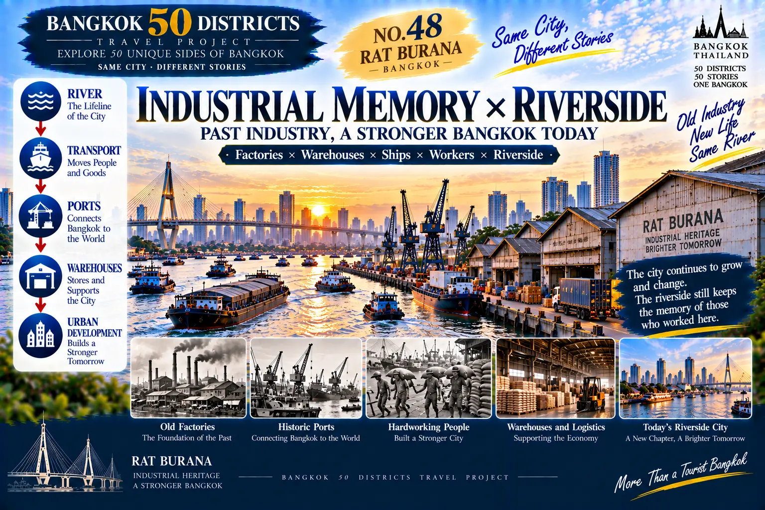 Rat Burana: Following the Chao Phraya South: Bridges, Industrial Memory and Riverside Communities — 05