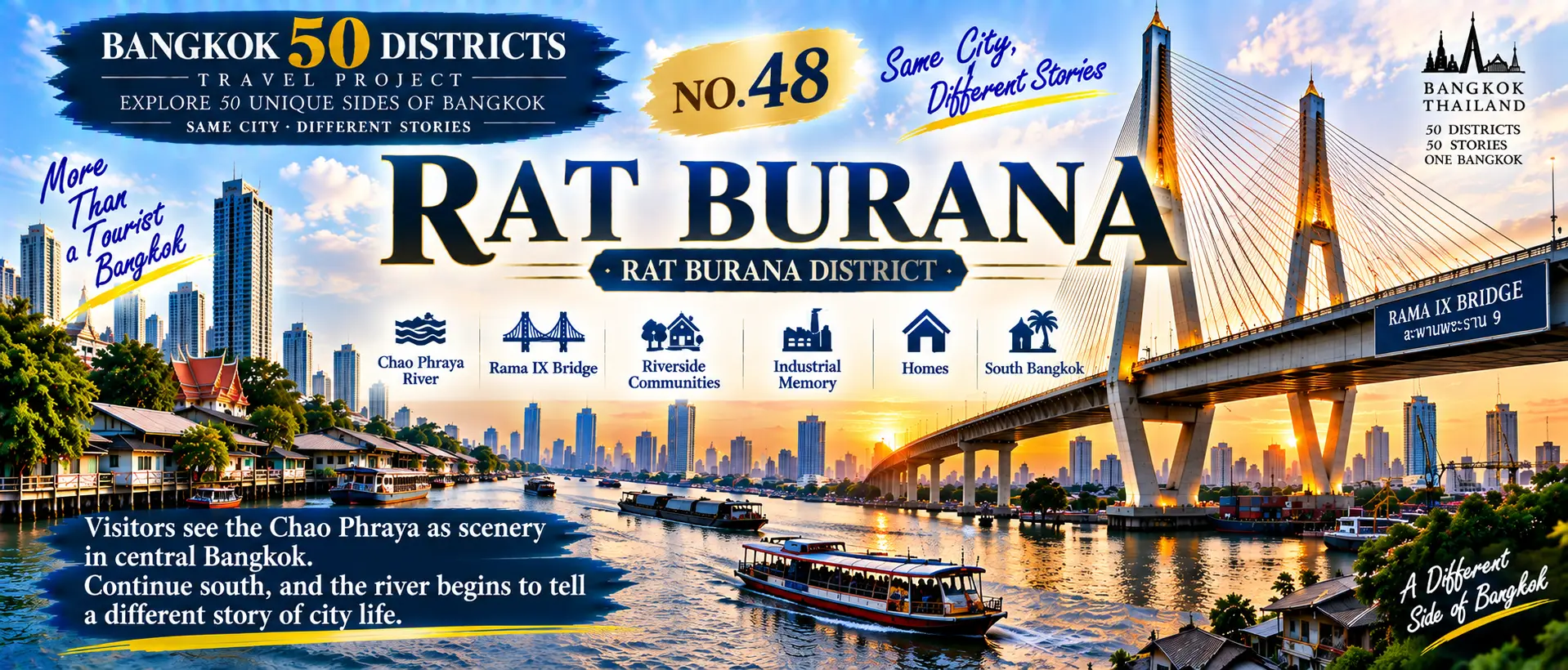 Rat Burana: Following the Chao Phraya South: Bridges, Industrial Memory and Riverside Communities