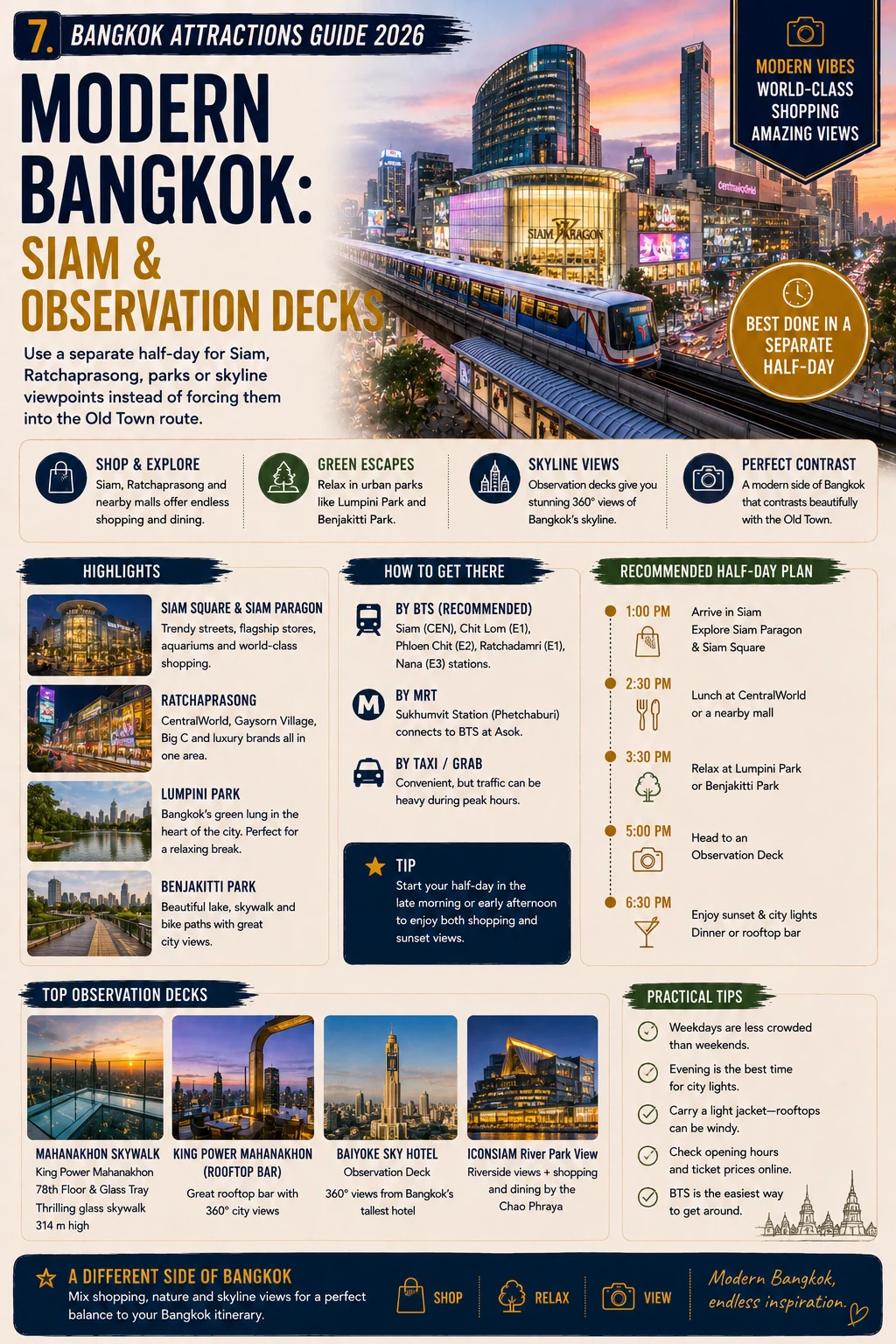 2026 Bangkok Attractions Guide  Grand Palace, Wat Arun, River & City Routes — section 7 visual