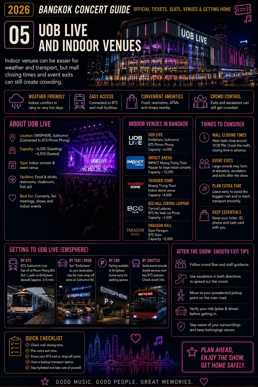 2026 Bangkok Concert Guide  Official Tickets, Seats, Venues & Getting Home — section 5 visual