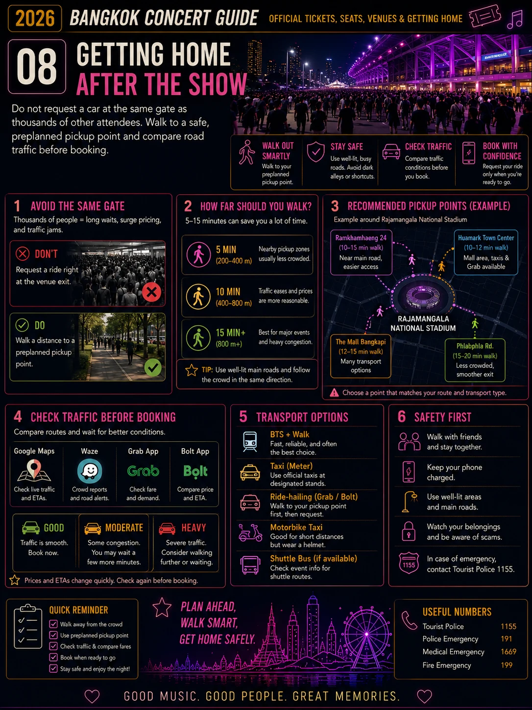 2026 Bangkok Concert Guide  Official Tickets, Seats, Venues & Getting Home — section 8 visual